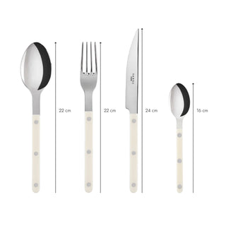 Bistrot Shiny Flatware - White