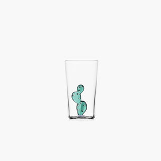 Desert Plants Long Drink Glass - Blue Cactus