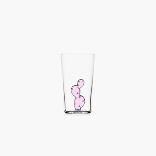 Desert Plants Long Drink Glass - Pink Cactus