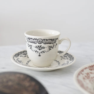 Tea Cup & Saucer Set - black