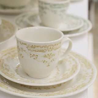 Tea Cup & Saucer Set - Ochre