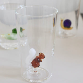 Animal Farm Long Drink Glass - Squirrel