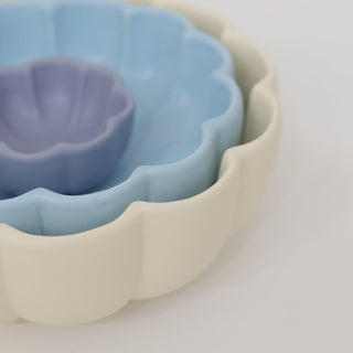 Large Flower Bowl - Cream